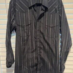 Panhandle Slim Western Pearl Snap Button Up Shirt - Size L